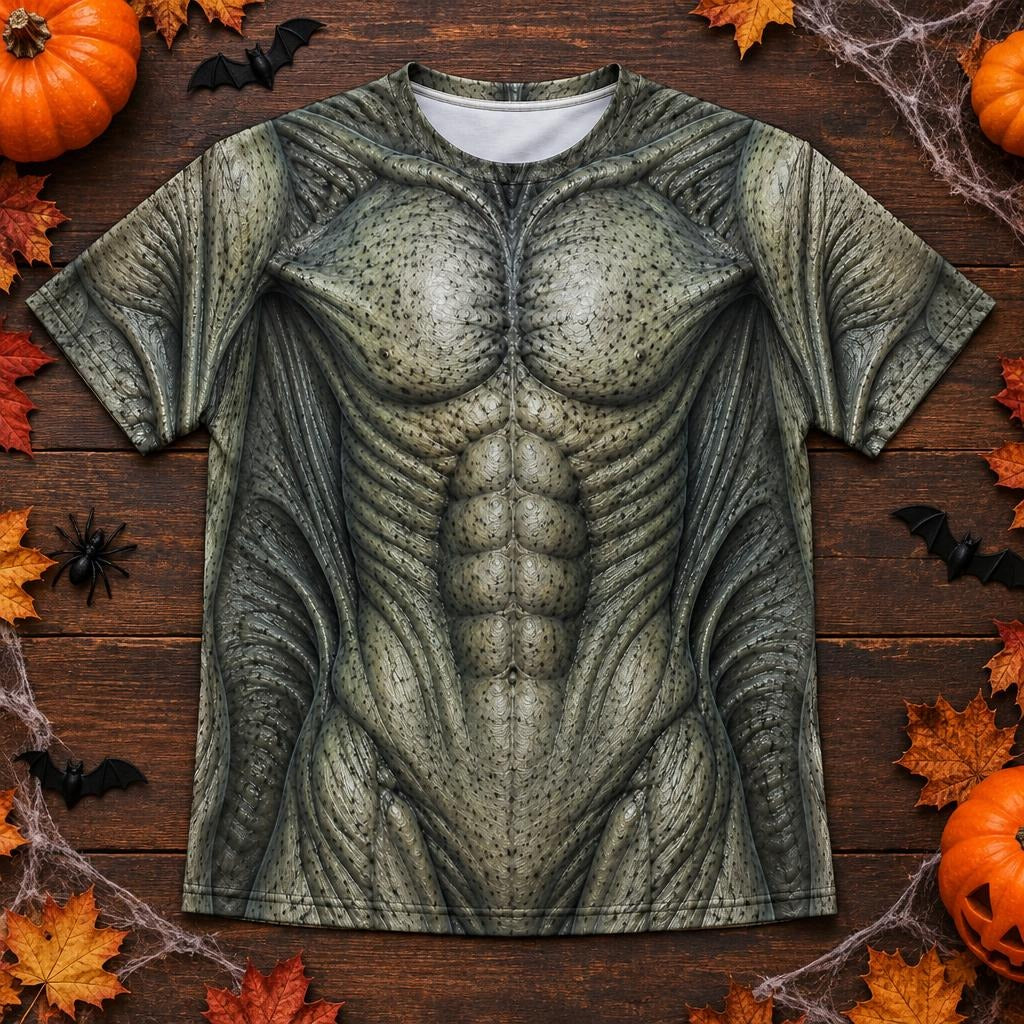 Gray Alien Creature Costume All Over Men's T-Shirt