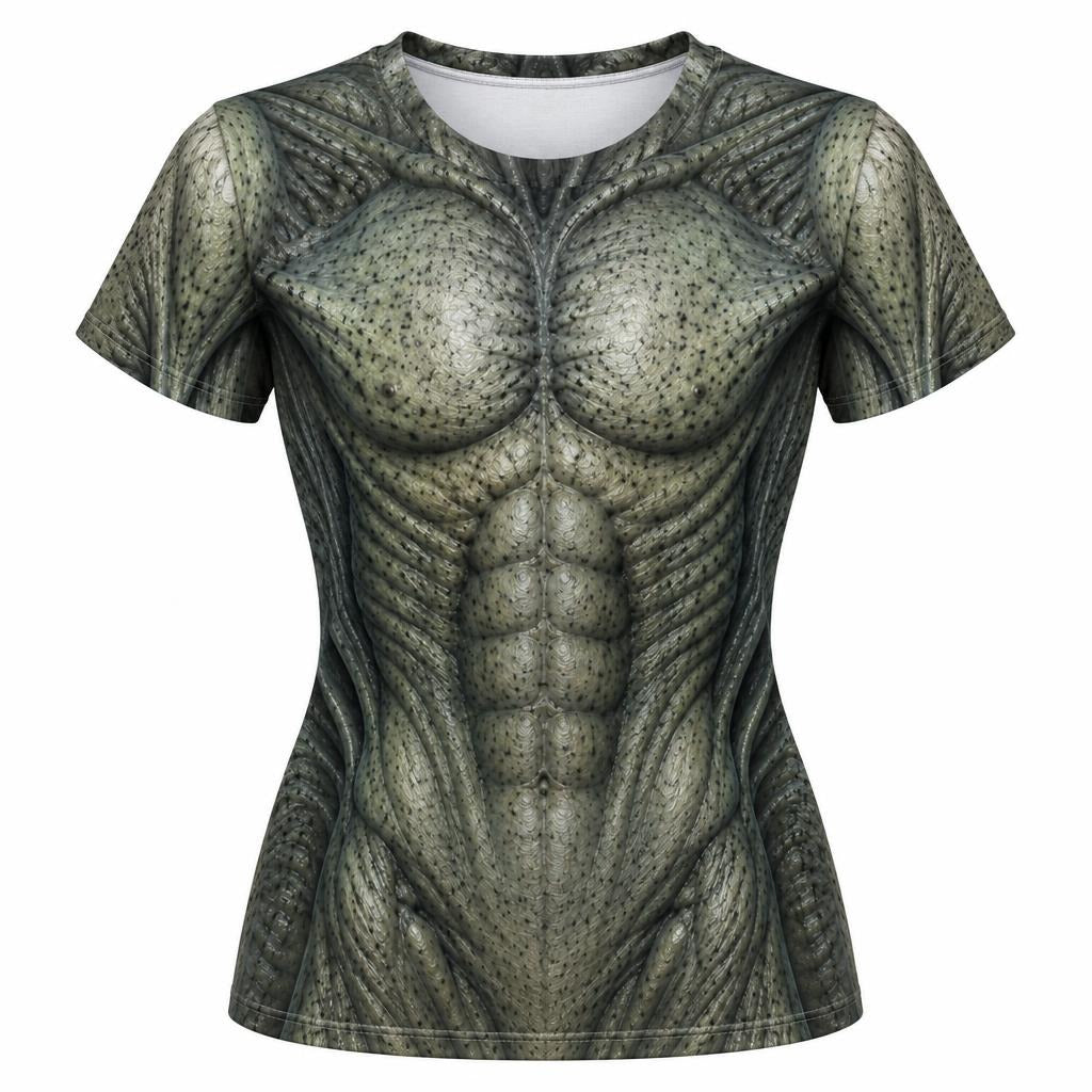 Gray Alien Creature Costume All Over Women's T-Shirt