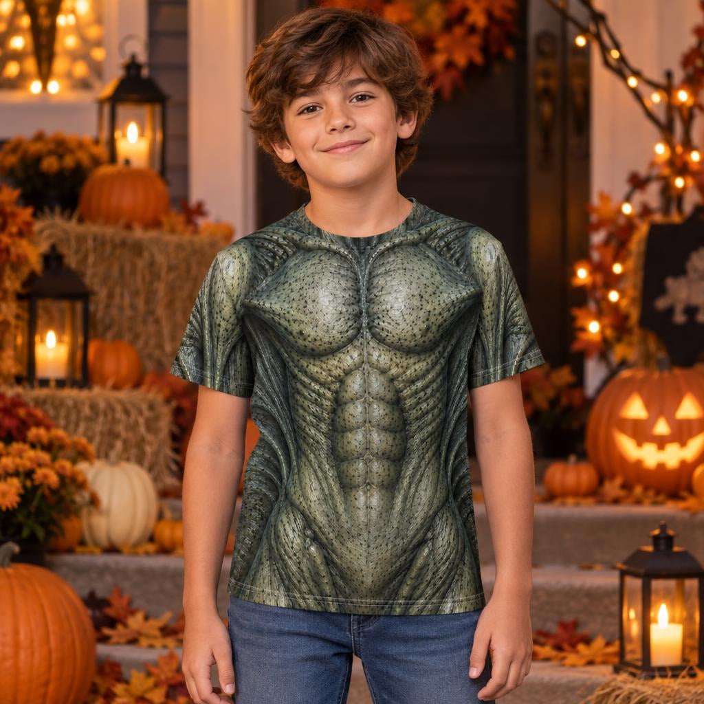 Gray Alien Creature Costume All Over Youth T-Shirt