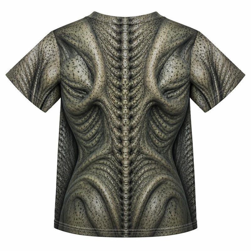 Gray Alien Creature Costume All Over Toddler T-Shirt Toddler T-Shirts Old Glory