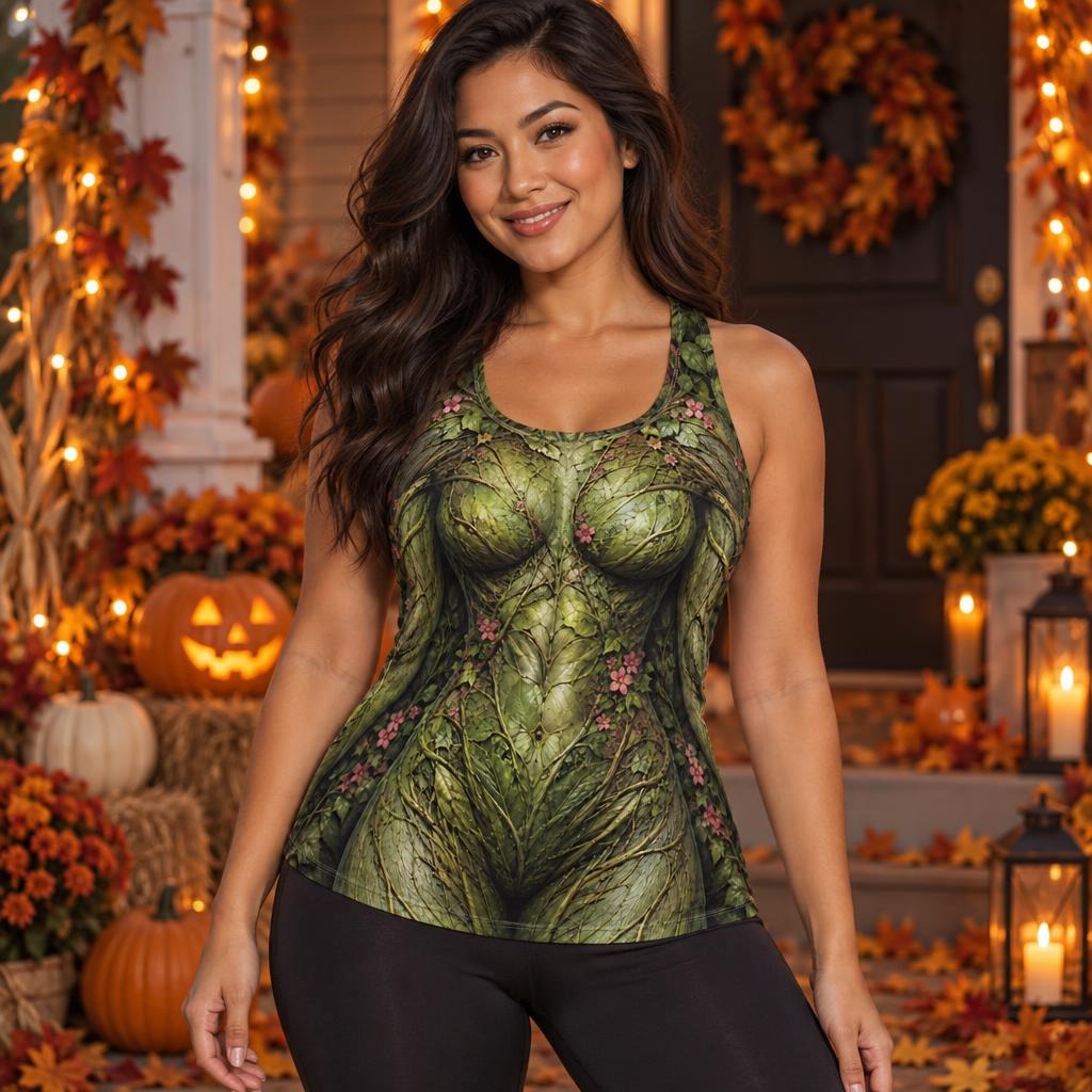 Enchanted Forest Woman Costume All Over Women's Racerback Tank Top