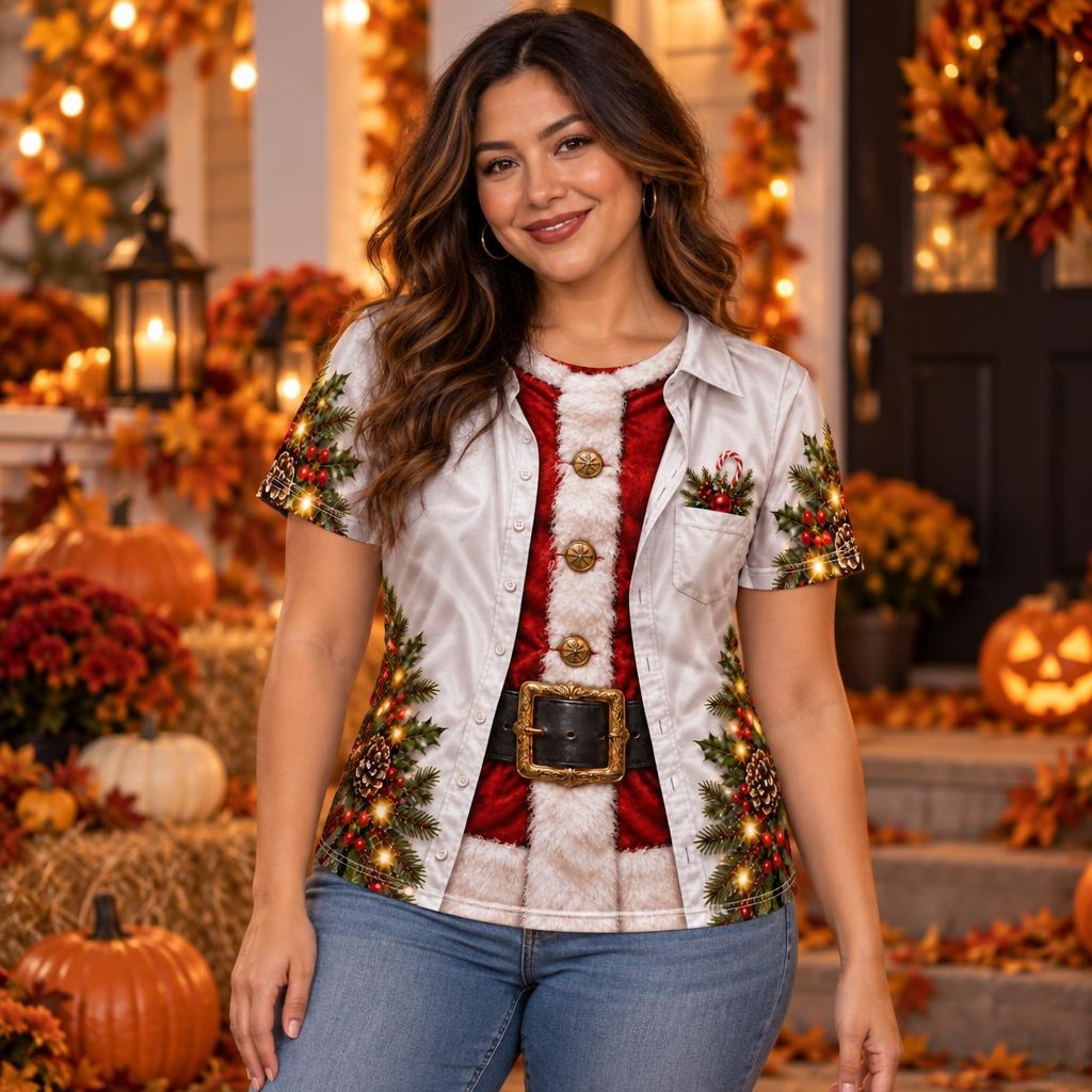 Santa Vacation Shirt Costume All Over Women's T-Shirt