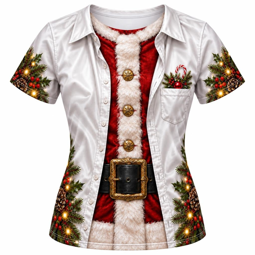 Santa Vacation Shirt Costume All Over Women's T-Shirt