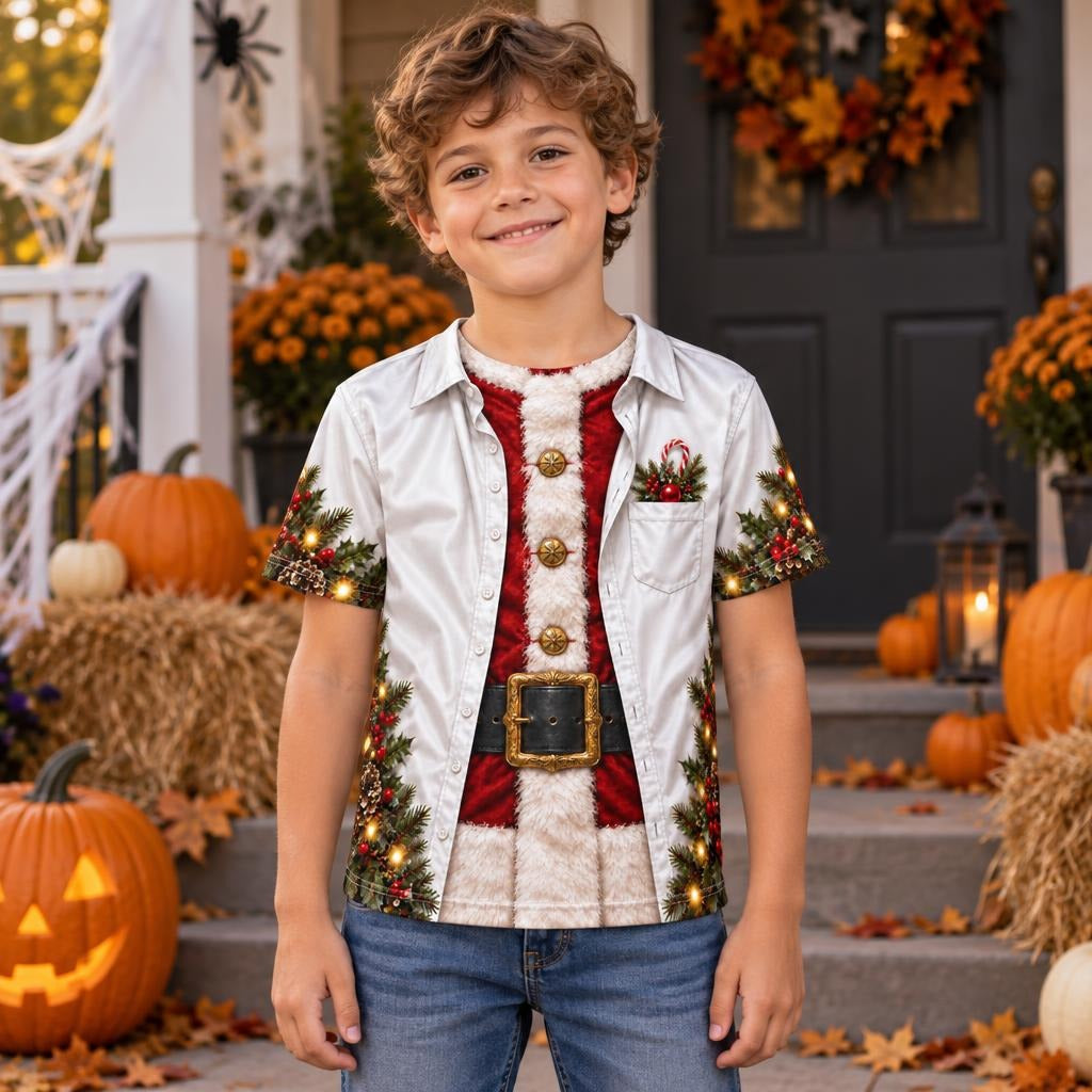 Santa Vacation Shirt Costume All Over Youth T-Shirt