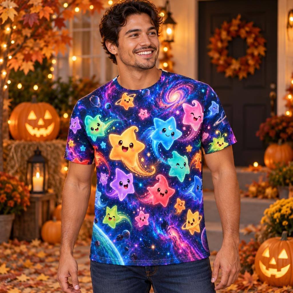 Cosmic Star Quest All Over Men's T-Shirt