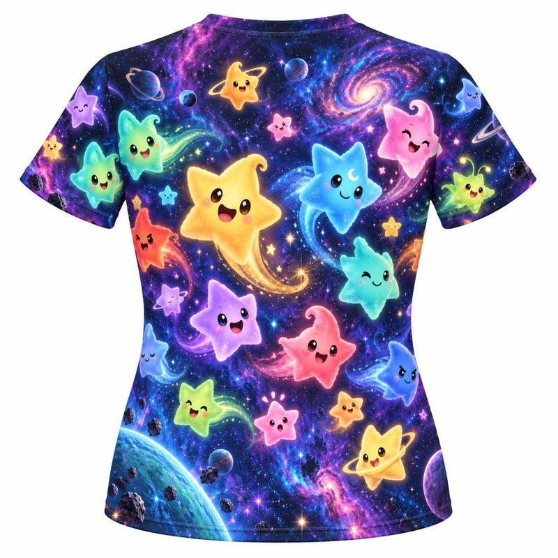 Cosmic Star Quest All Over Women's T-Shirt Women's T-Shirts Old Glory