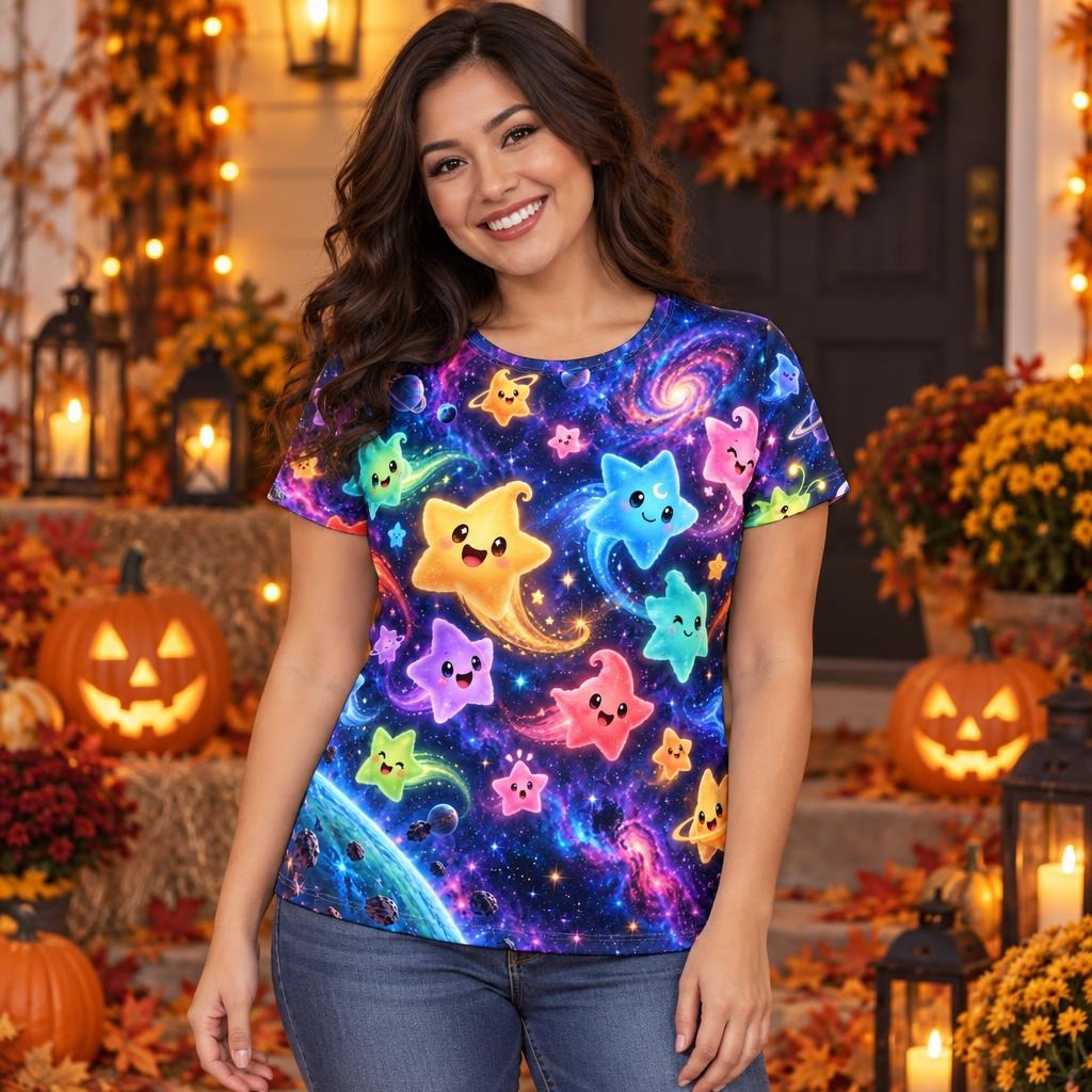Cosmic Star Quest All Over Women's T-Shirt