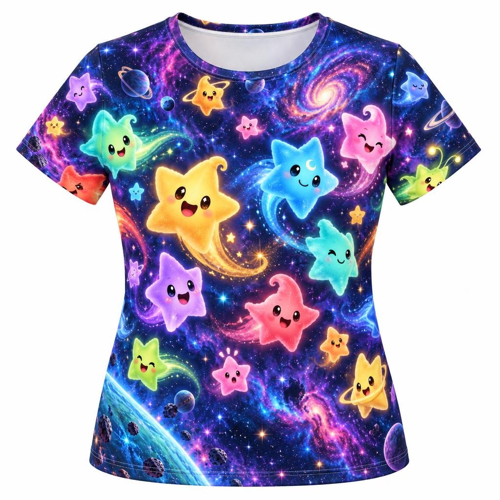 Cosmic Star Quest All Over Women's T-Shirt