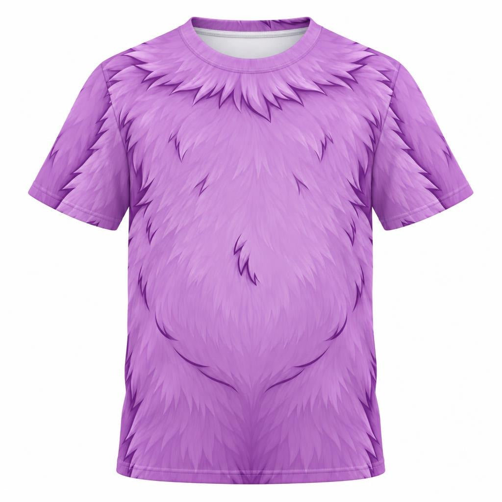 Oddly Adorable Purple Monster All Over Youth T-Shirt