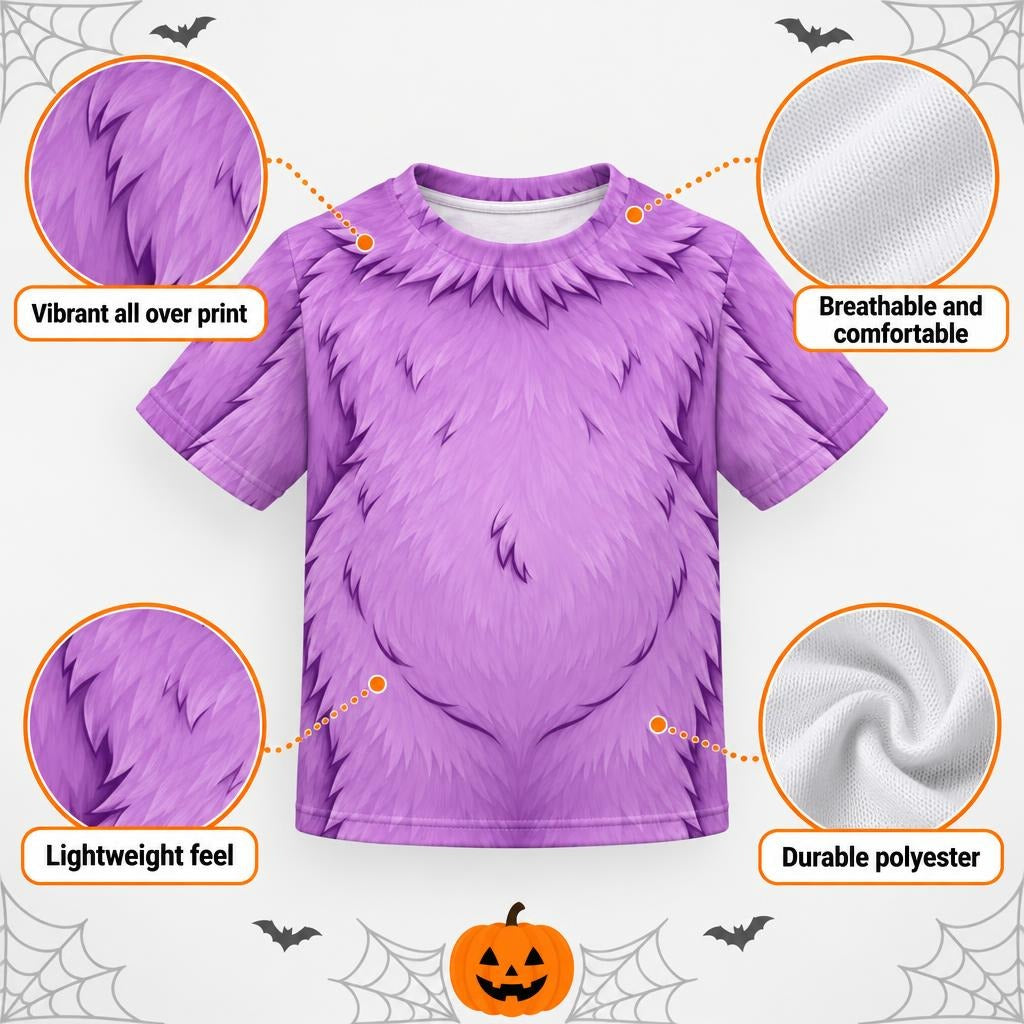 Oddly Adorable Purple Monster All Over Toddler T-Shirt