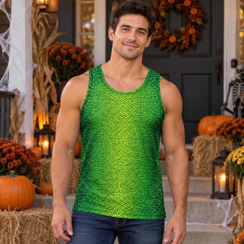 Charming Chameleon Sidekick Costume All Over Men's Tank Top