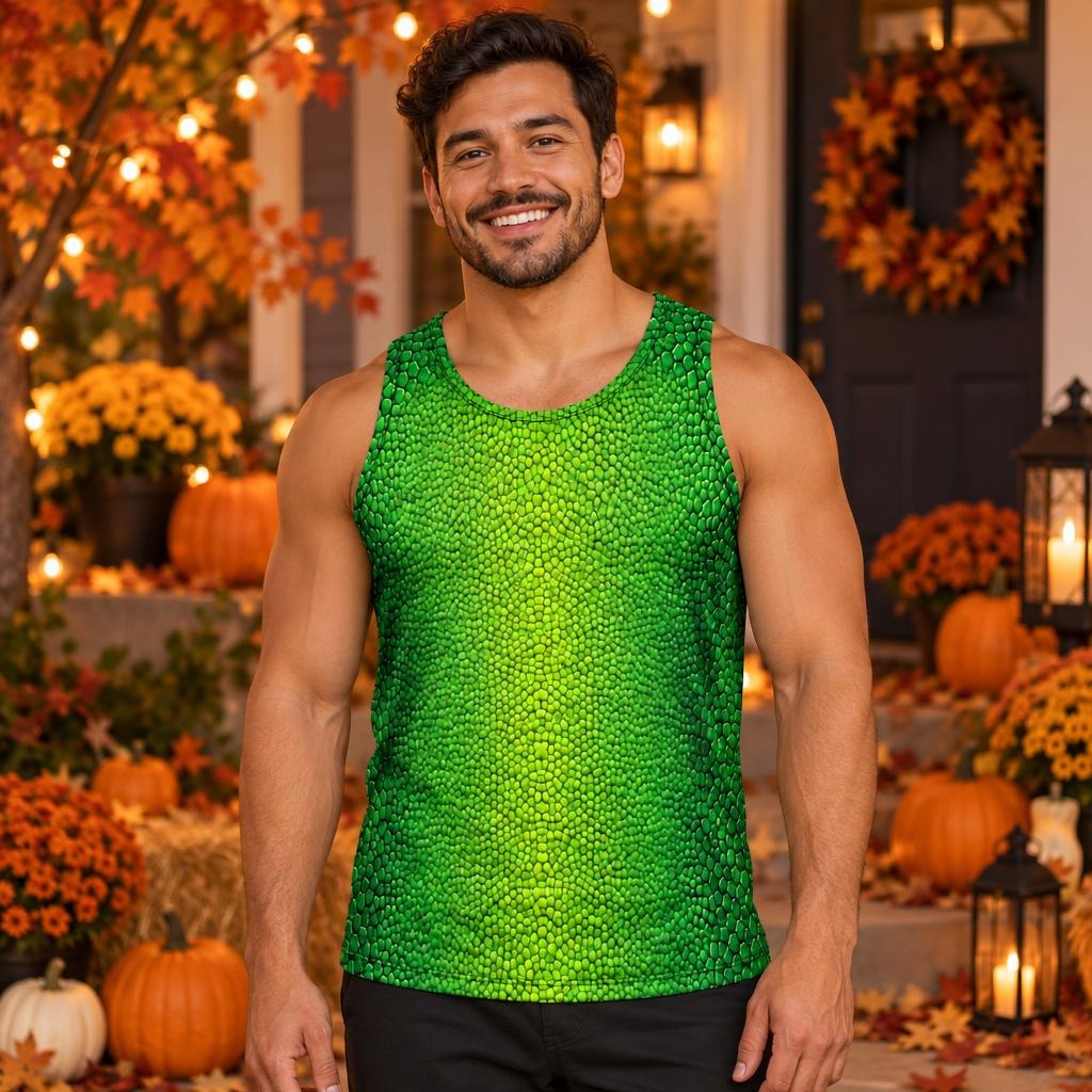 Charming Chameleon Sidekick Costume All Over Men's Tank Top