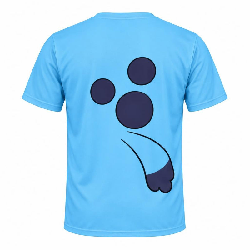 Big Blue Pup Costume All Over Men's T-Shirt Men's T-Shirts Old Glory