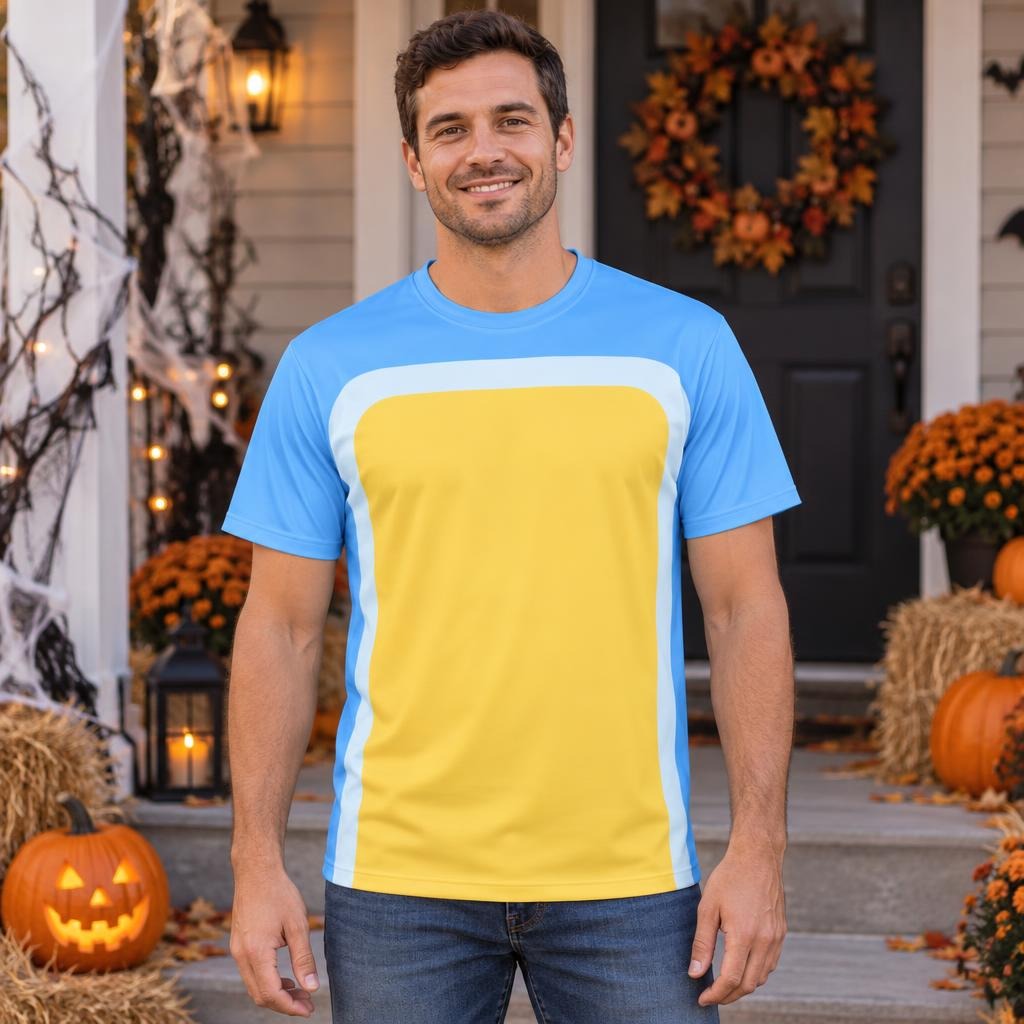 Big Blue Pup Costume All Over Men's T-Shirt