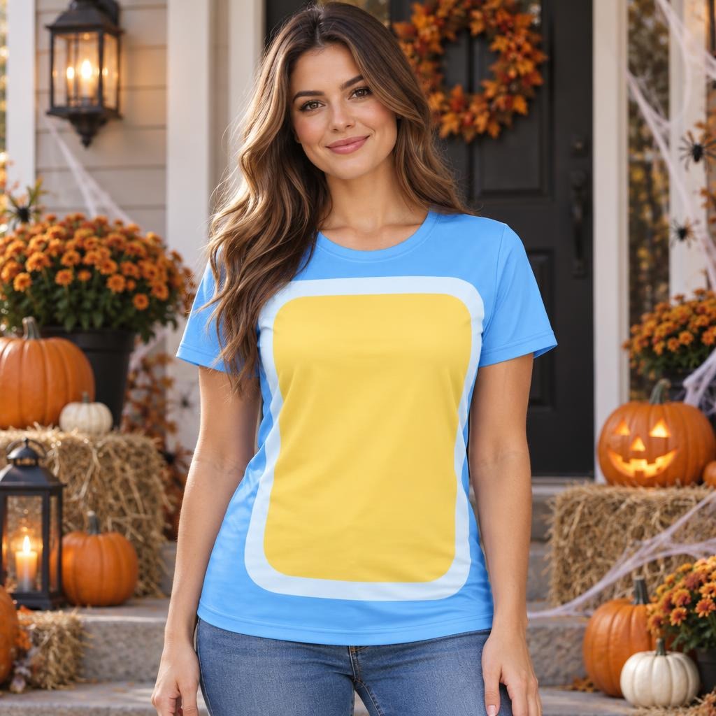 Big Blue Pup Costume All Over Women's T-Shirt