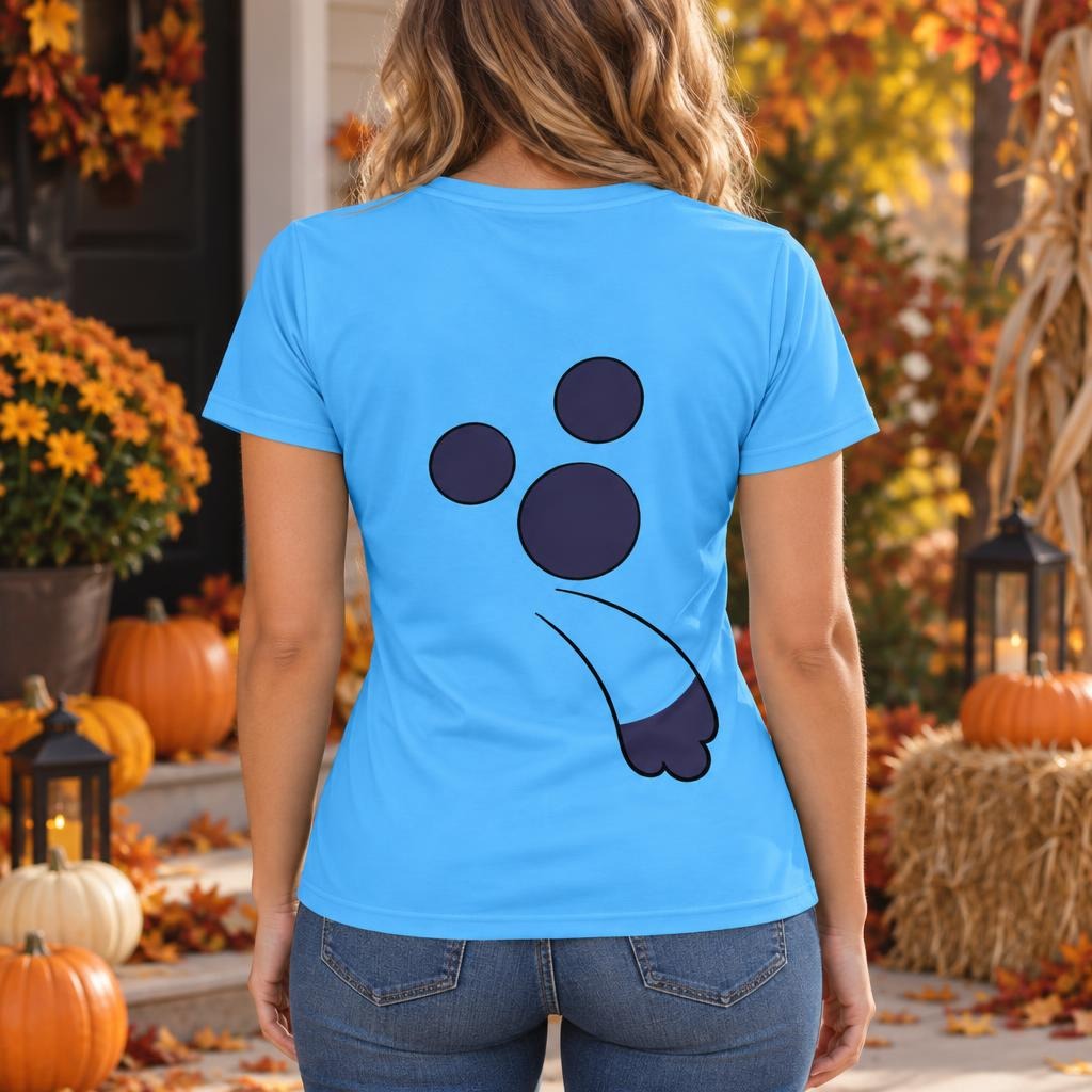 Big Blue Pup Costume All Over Women's T-Shirt