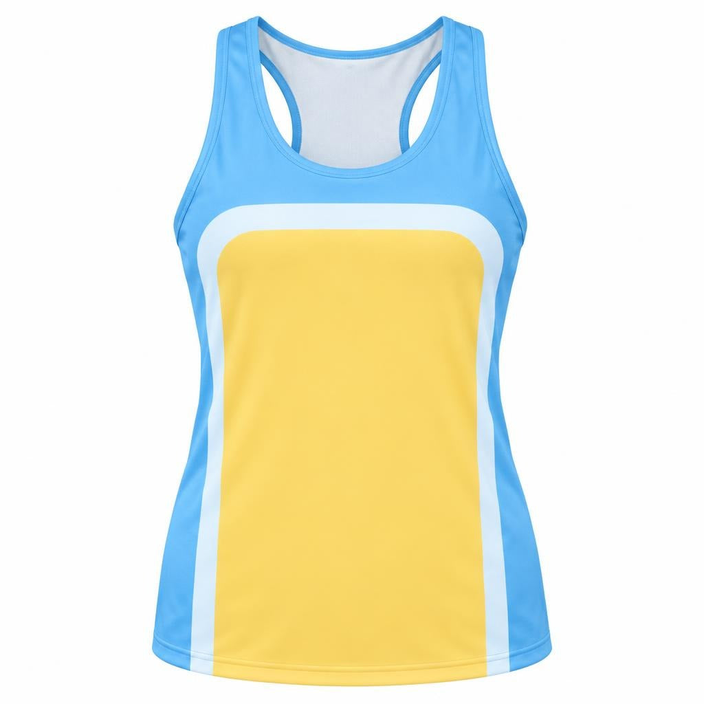 Big Blue Pup Costume All Over Women's Racerback Tank Top