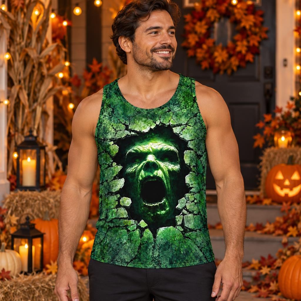 Zombie Breakthrough All Over Men's Tank Top