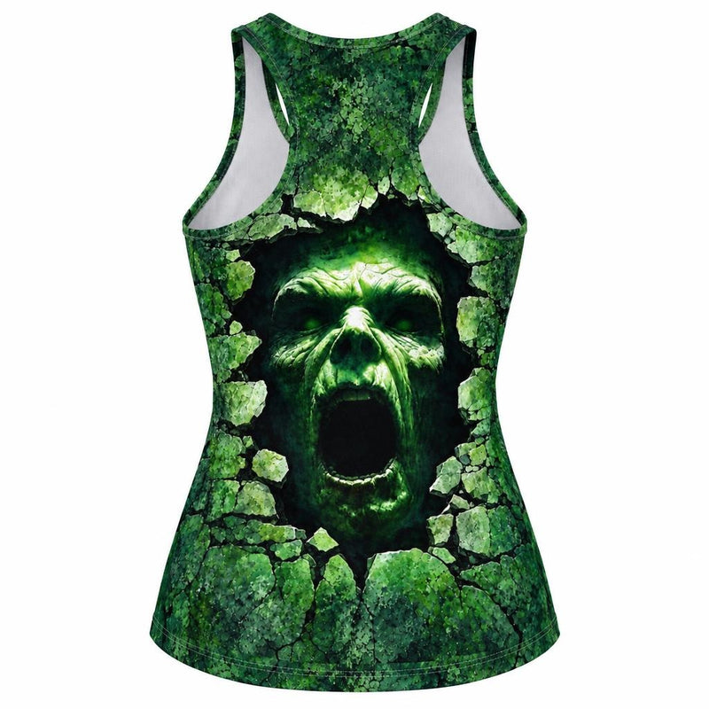 Zombie Breakthrough All Over Women's Racerback Tank Top