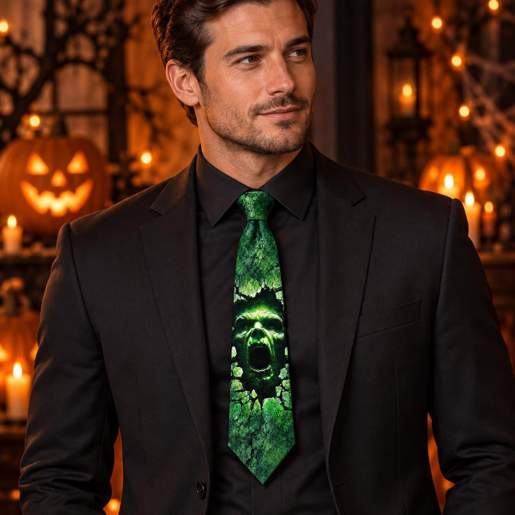 Zombie Breakthrough All Over Men's Neck Tie