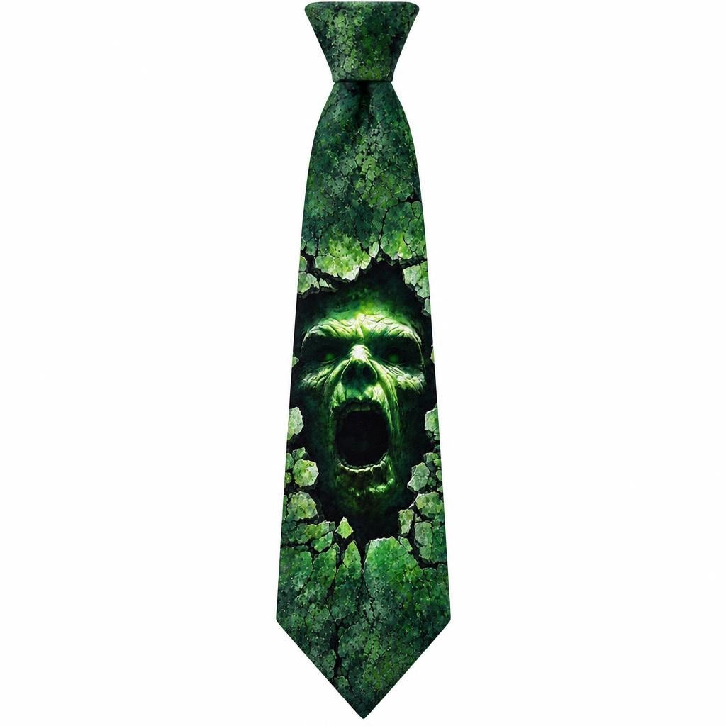 Zombie Breakthrough All Over Men's Neck Tie