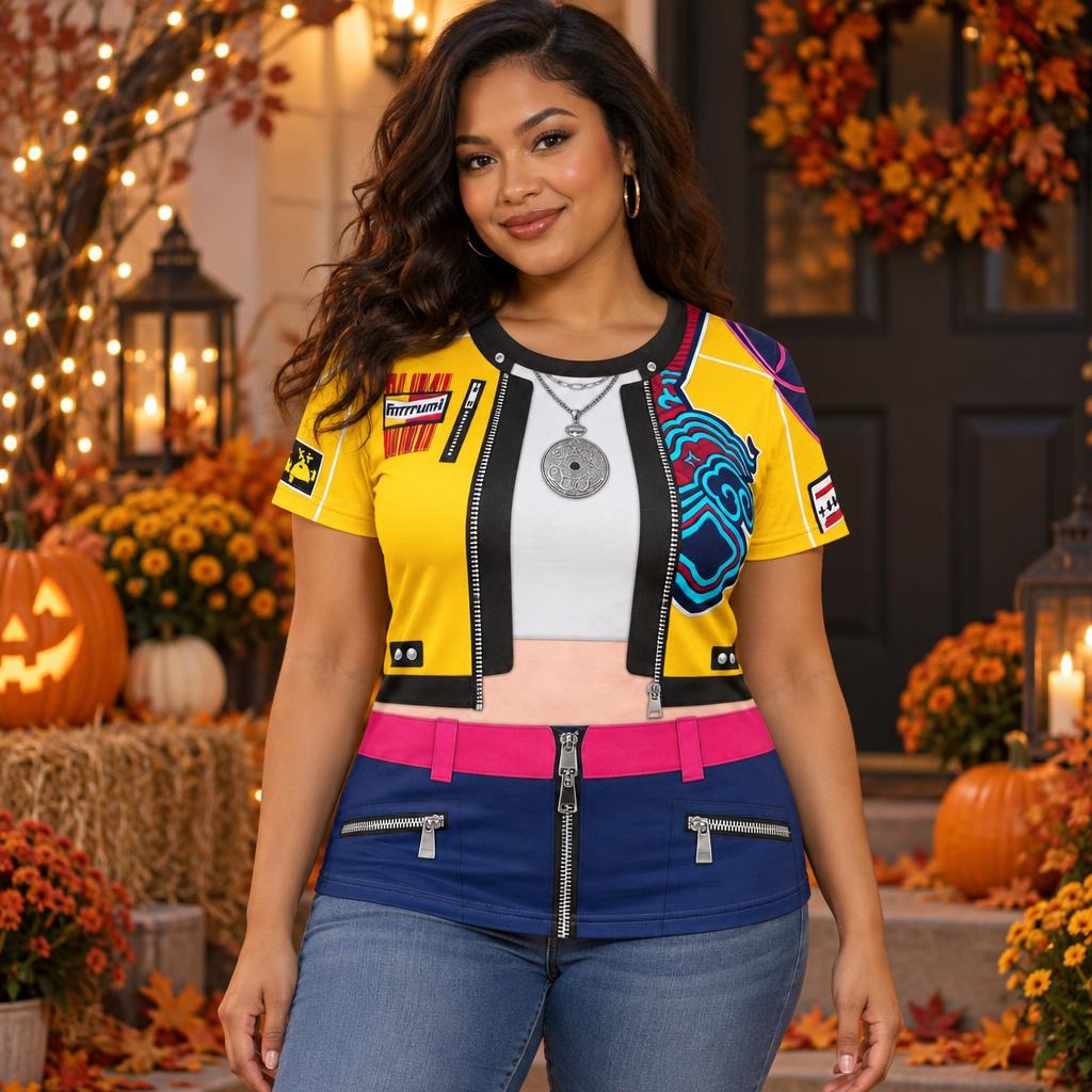 Golden Beat Fighter Costume All Over Women's T-Shirt