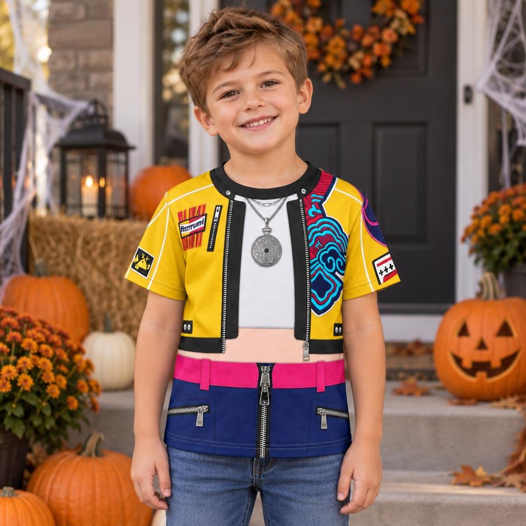 Golden Beat Fighter Costume All Over Toddler T-Shirt