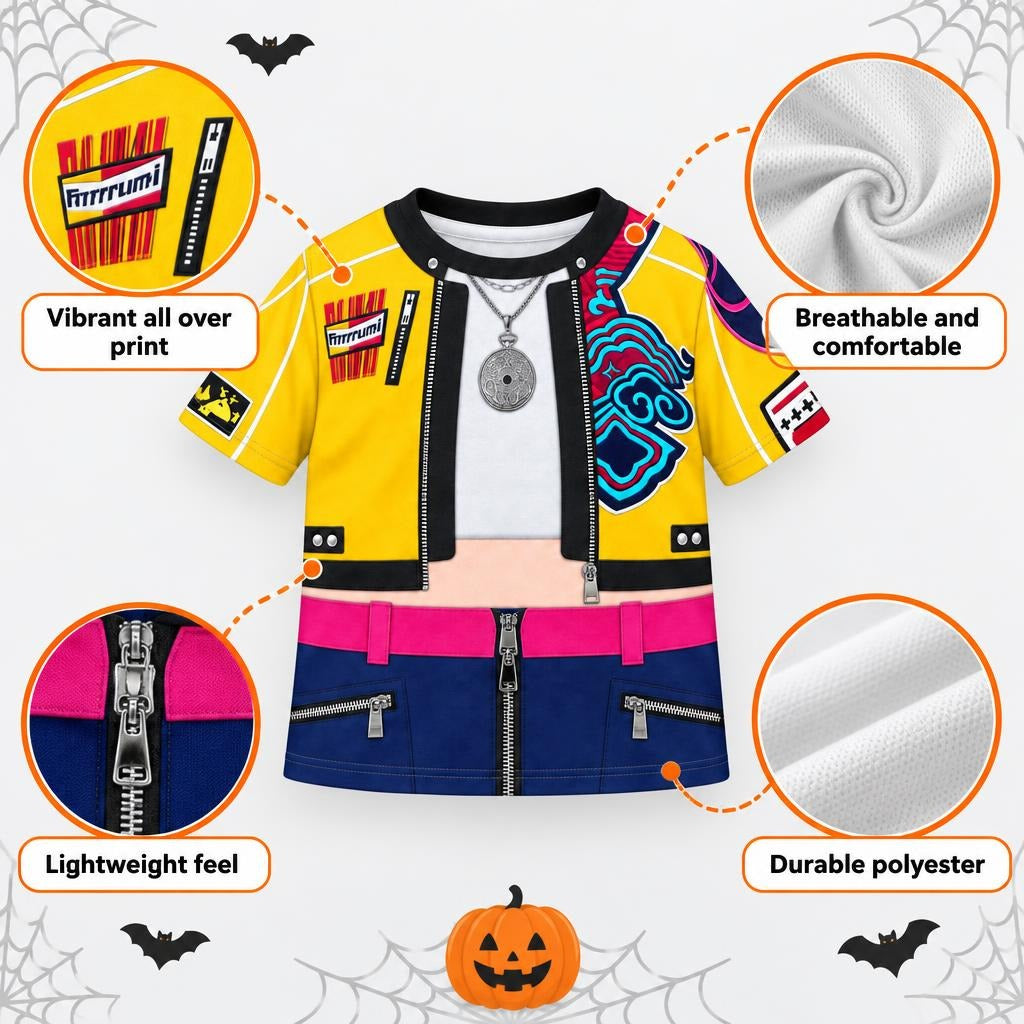 Golden Beat Fighter Costume All Over Toddler T-Shirt