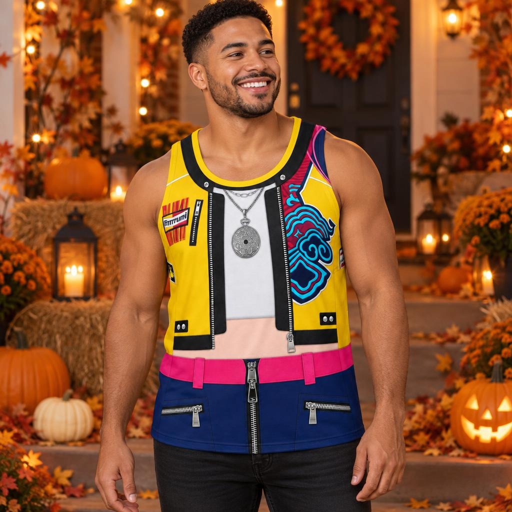 Golden Beat Fighter Costume All Over Men's Tank Top