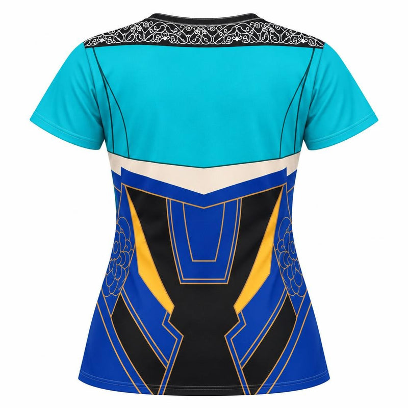 Lotus Rhythm Warrior Costume All Over Women's T-Shirt Women's T-Shirts Old Glory