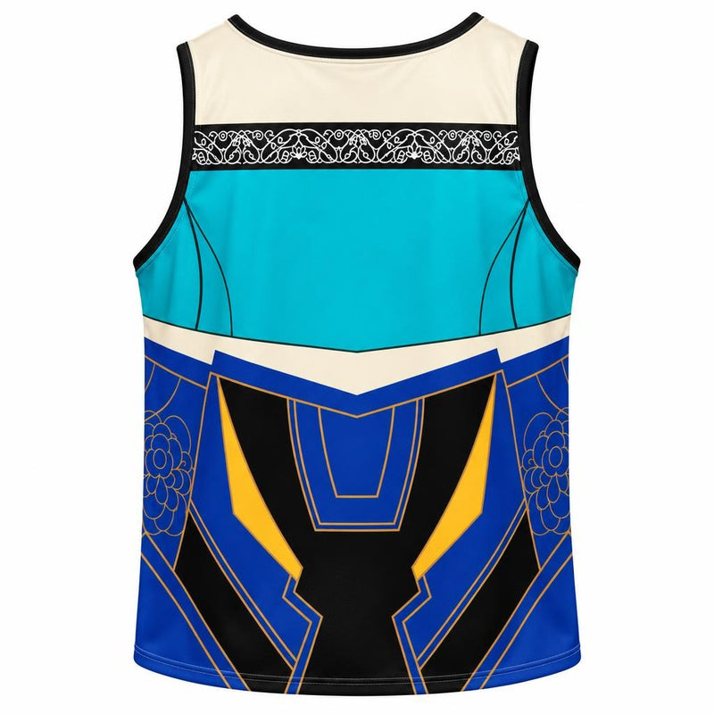 Lotus Rhythm Warrior Costume All Over Men's Tank Top Men's Tank Tops Old Glory
