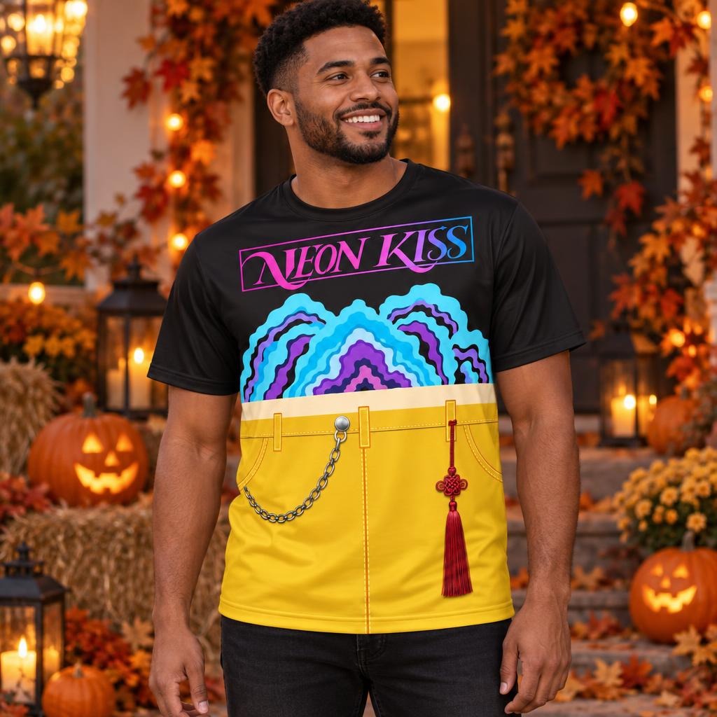 Neon Spirit Pop Star Costume All Over Men's T-Shirt