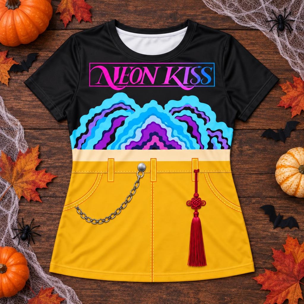 Neon Spirit Pop Star Costume All Over Women's T-Shirt