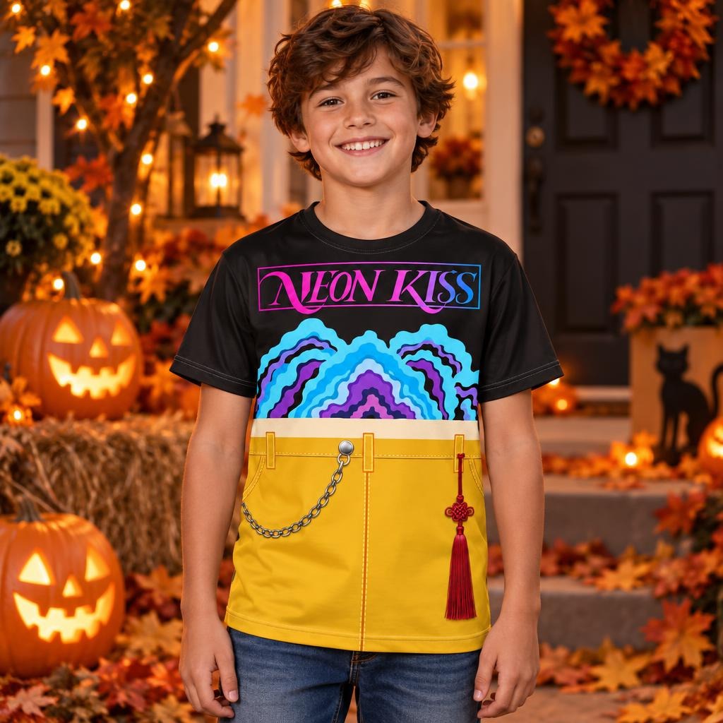 Neon Spirit Pop Star Costume All Over Youth T-Shirt