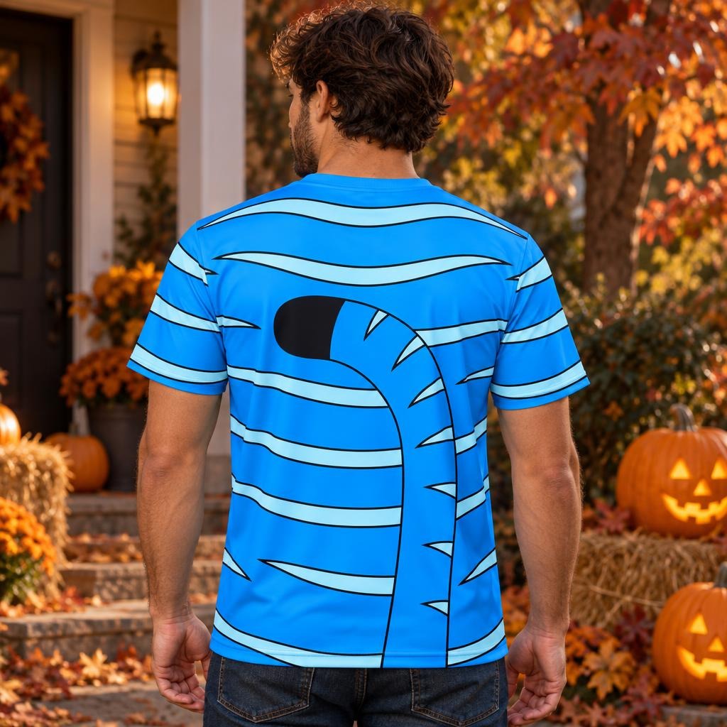 Blue Mischief Tiger Costume All Over Men's T-Shirt