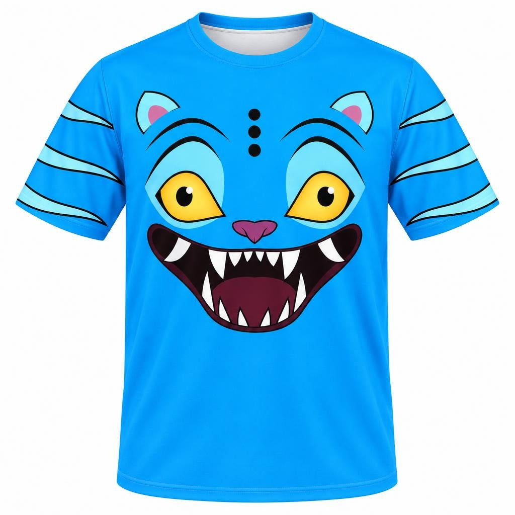 Blue Mischief Tiger Costume All Over Men's T-Shirt