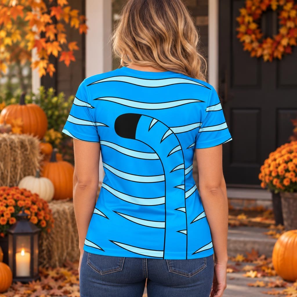 Blue Mischief Tiger Costume All Over Women's T-Shirt