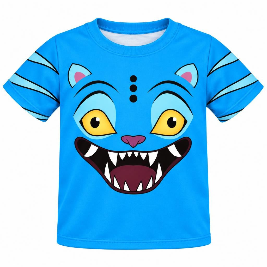 Blue Mischief Tiger Costume All Over Toddler T-Shirt
