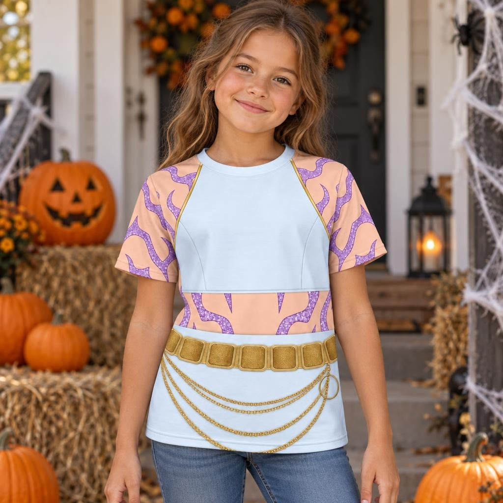 Moonlit Idol Warrior Costume All Over Youth T-Shirt