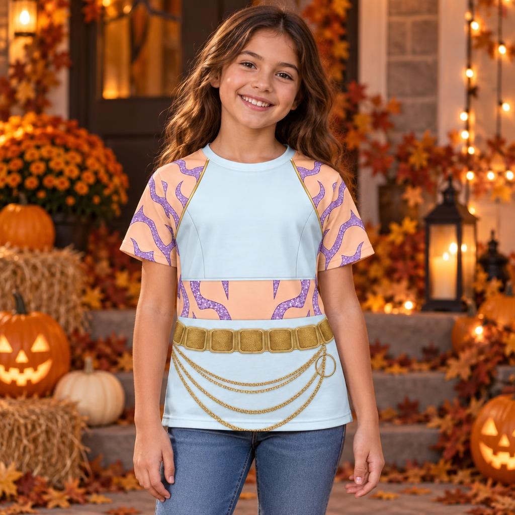Moonlit Idol Warrior Costume All Over Youth T-Shirt