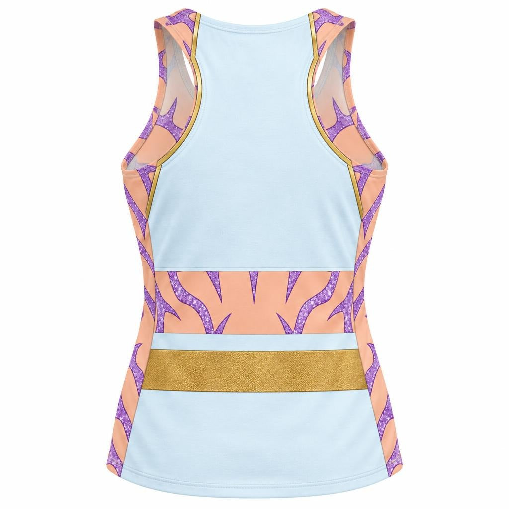 Moonlit Idol Warrior Costume All Over Women's Racerback Tank Top