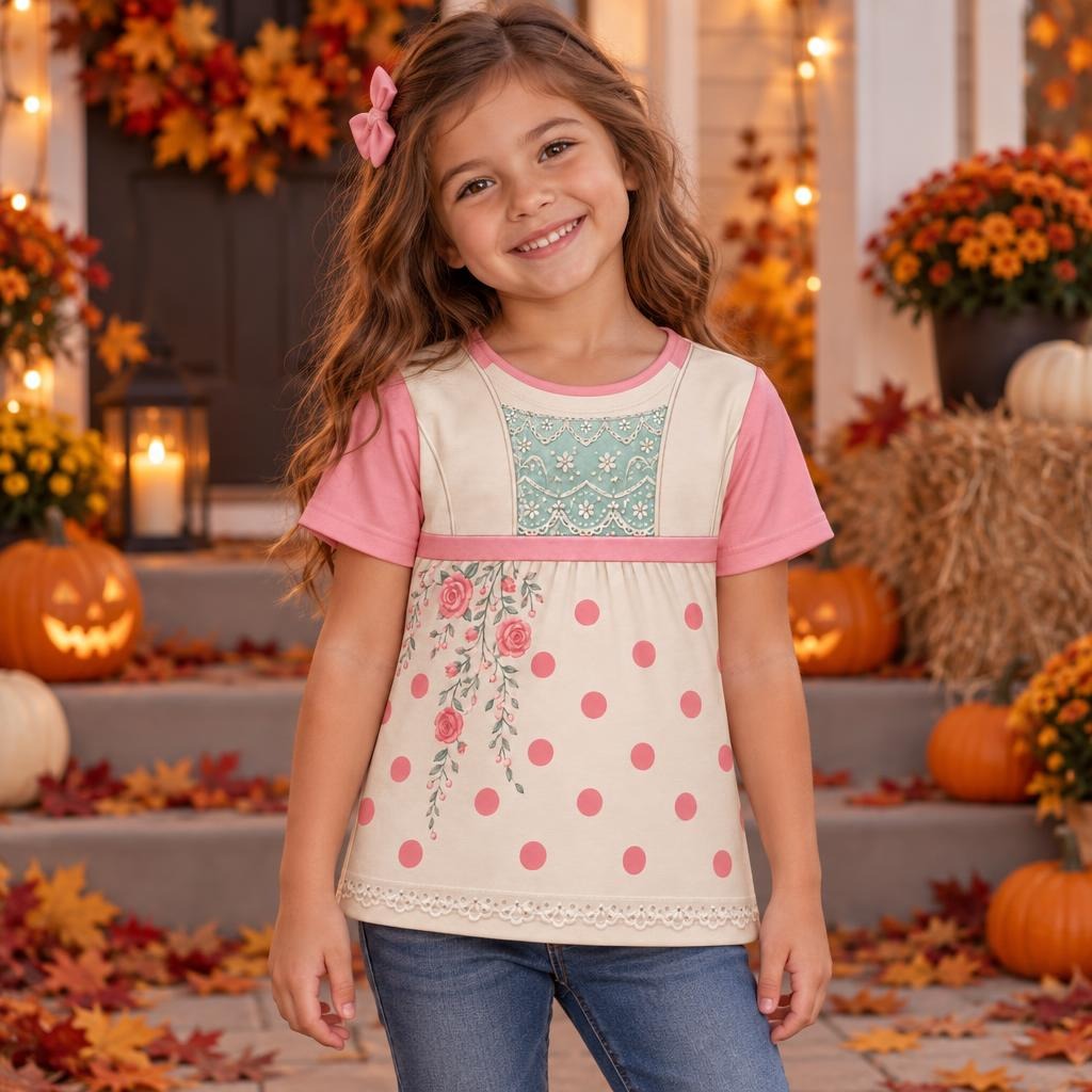 Pink Shepherdess Costume All Over Toddler T-Shirt