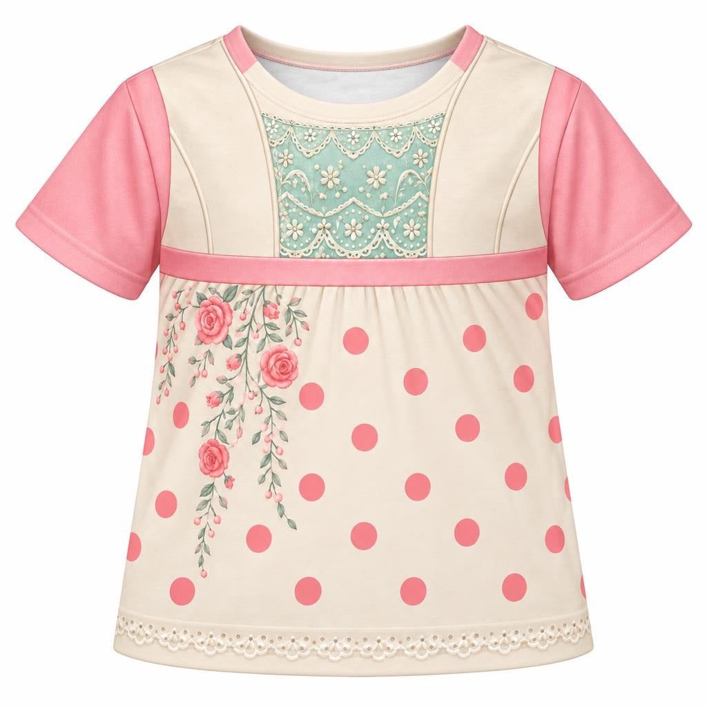 Pink Shepherdess Costume All Over Toddler T-Shirt