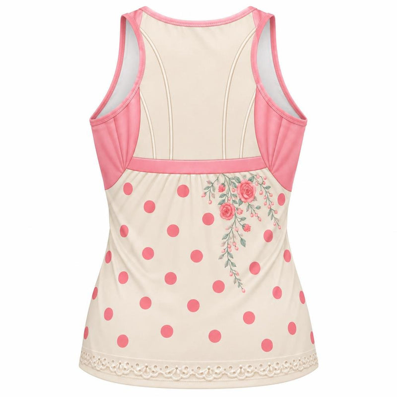 Pink Shepherdess Costume All Over Women's Racerback Tank Top Women's Tank Tops Old Glory