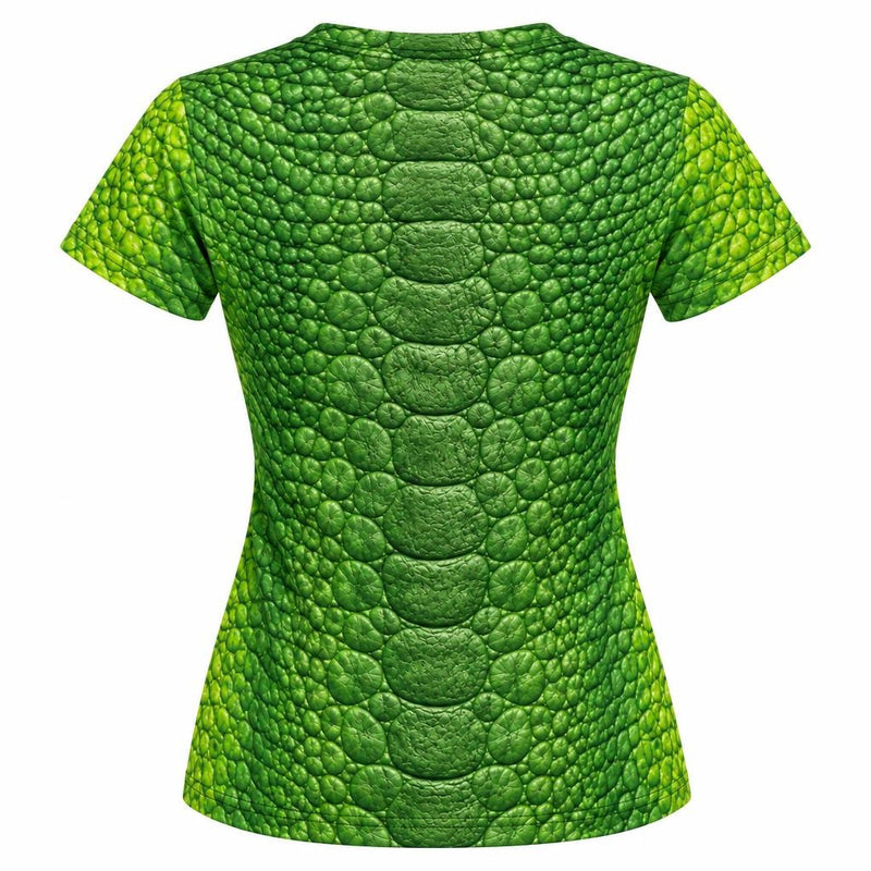 Friendly Green T-Rex Costume All Over Women's T-Shirt Women's T-Shirts Old Glory