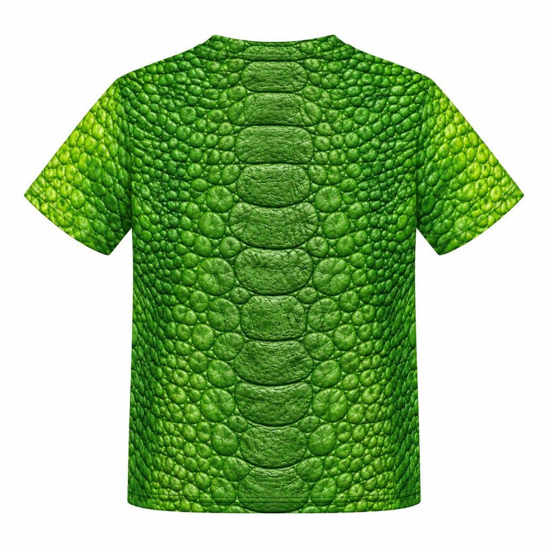 Friendly Green T-Rex Costume All Over Youth T-Shirt Youth T-Shirts Old Glory