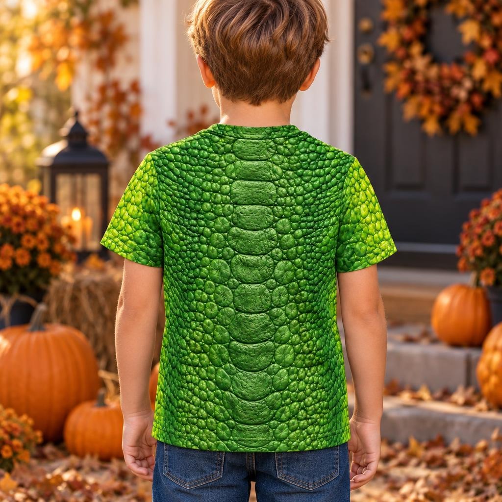 Friendly Green T-Rex Costume All Over Toddler T-Shirt