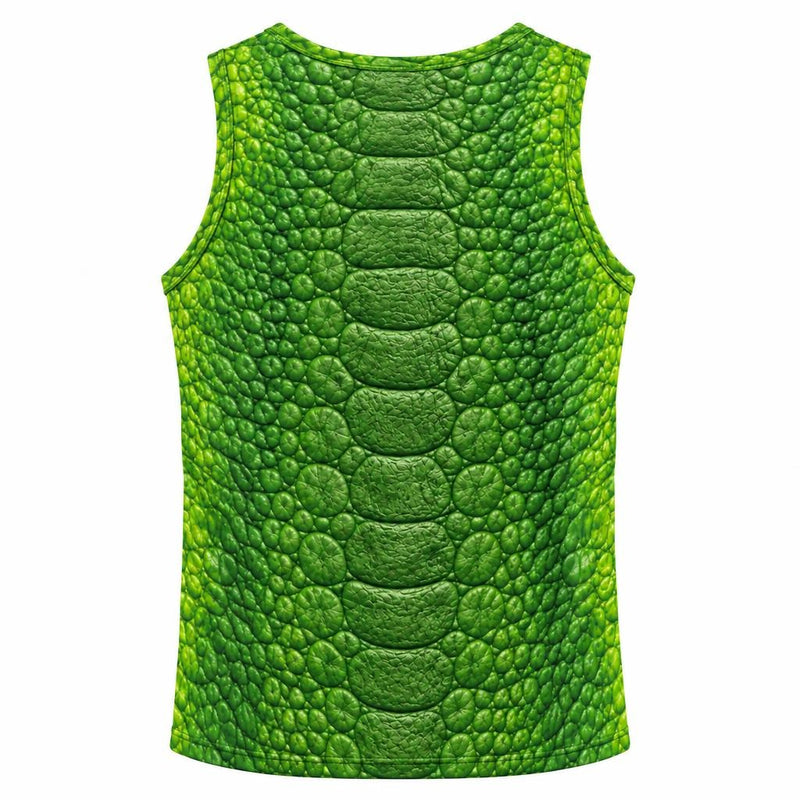 Friendly Green T-Rex Costume All Over Men's Tank Top Men's Tank Tops Old Glory