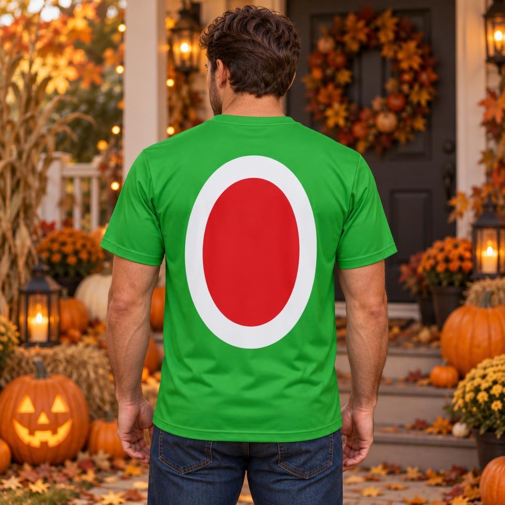 Green Adventure Dino Sidekick Costume All Over Men's T-Shirt