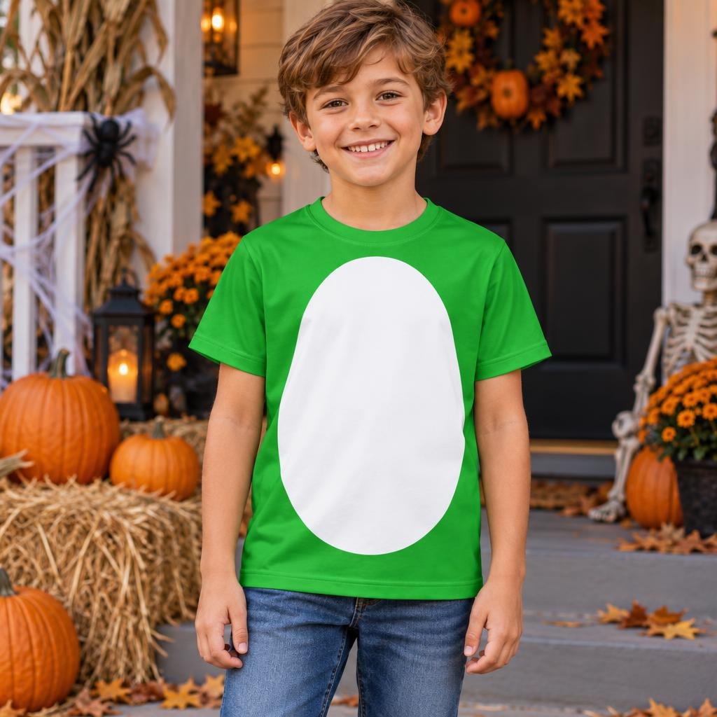 Green Adventure Dino Sidekick Costume All Over Youth T-Shirt